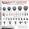 Service Caster 3.5'' Gray Polyurethane Wheel Swivel 3/4'' Square Stem Caster Set 2 Brake, 4PK SCC-SQ20S3514-PPUB-GRY-PLB-34-2-S-2 - alternate 3